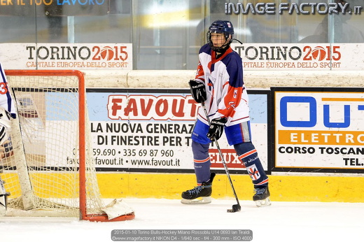 2015-01-10 Torino Bulls-Hockey Milano Rossoblu U14 0693 Ian Tealdi